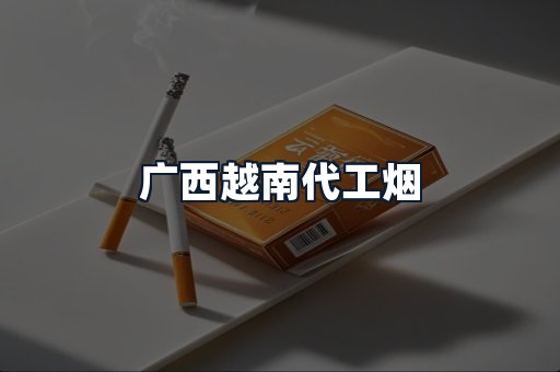 广西越南代工烟
